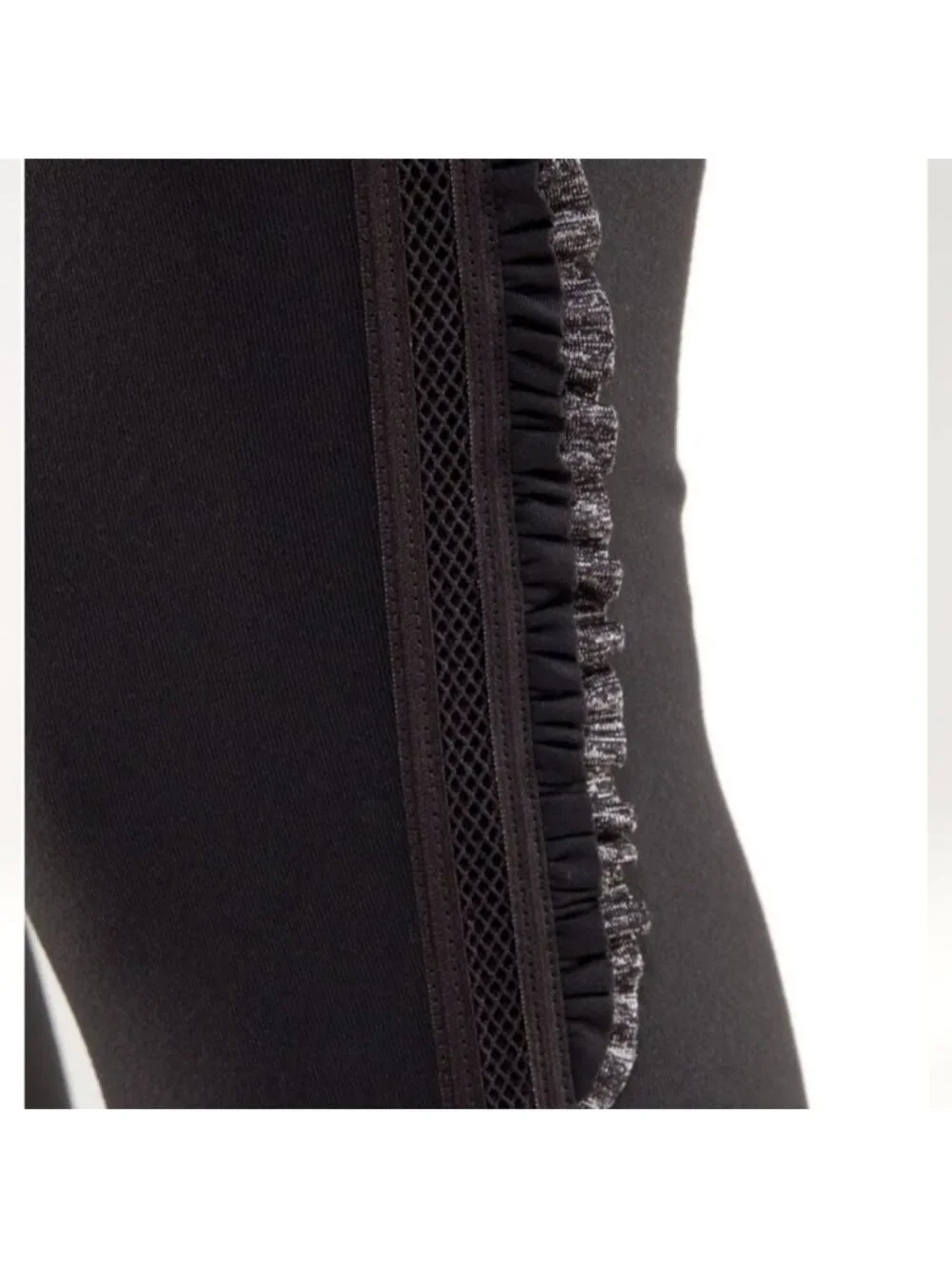 Lululemon Wunder Under Crop*RuffleBlack